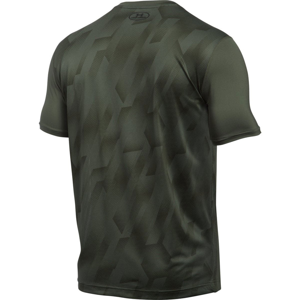 Under Armour Men's Downtown Green UA Raid Short Sleeve T-Shirt