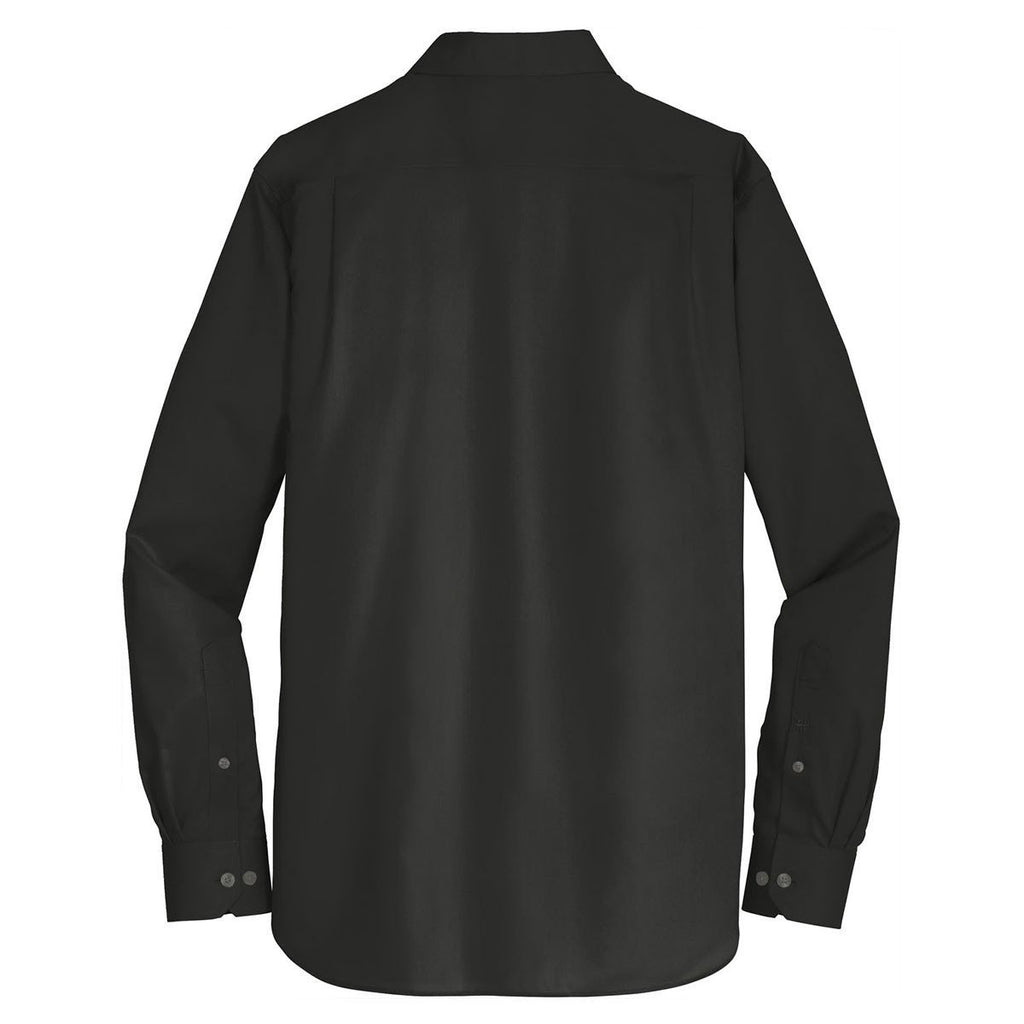 Red House Men's Black Slim Fit Non-Iron Twill Shirt