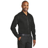 Red House Men's Black Slim Fit Non-Iron Twill Shirt