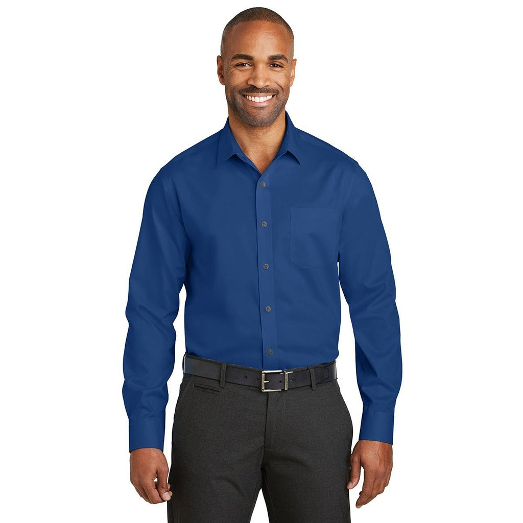 Red House Men's Blue Horizon Slim Fit Non-Iron Twill Shirt