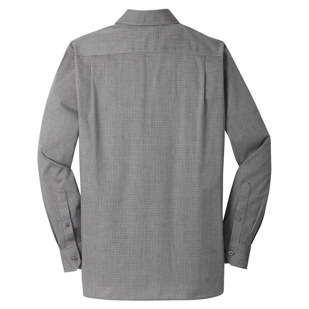 Red House Men's Dark Grey Graph Check Non-Iron Shirt