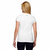 Champion Women's White for Team 365 Vapor Cotton Short-Sleeve V-Neck