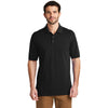 Port Authority Men's Black Tall Ezcotton Polo