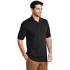 Port Authority Men's Black Tall Ezcotton Polo